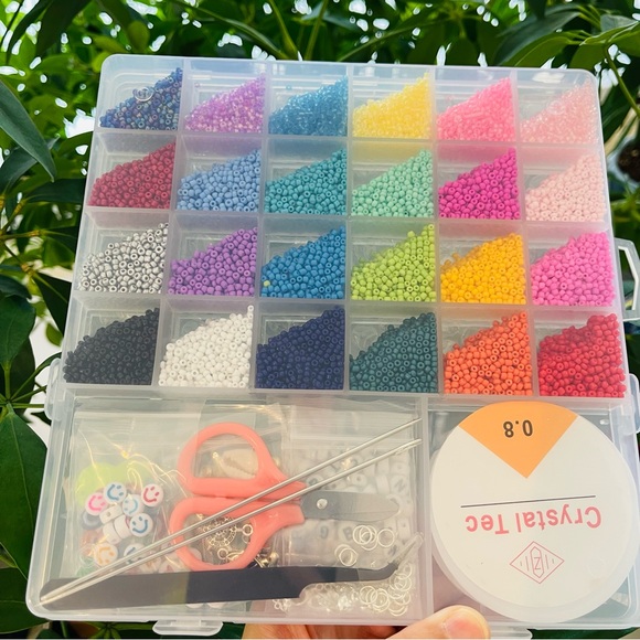 Brand New 17000pcs Seed Beads Jewelry Making Kit For Adult, Kids 8+ Years Old - Picture 1 of 8